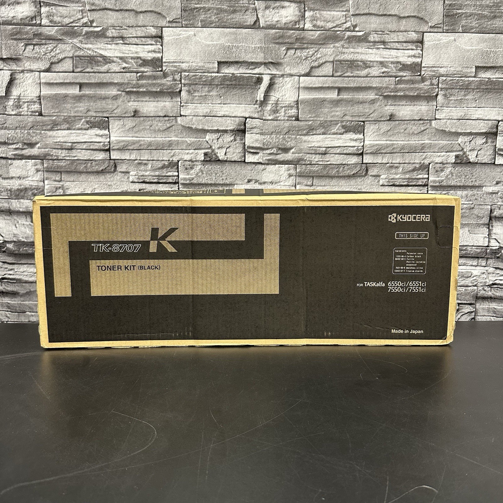 Kyocera Mita Toner Kit TK-8707, Black 1T02K90US0