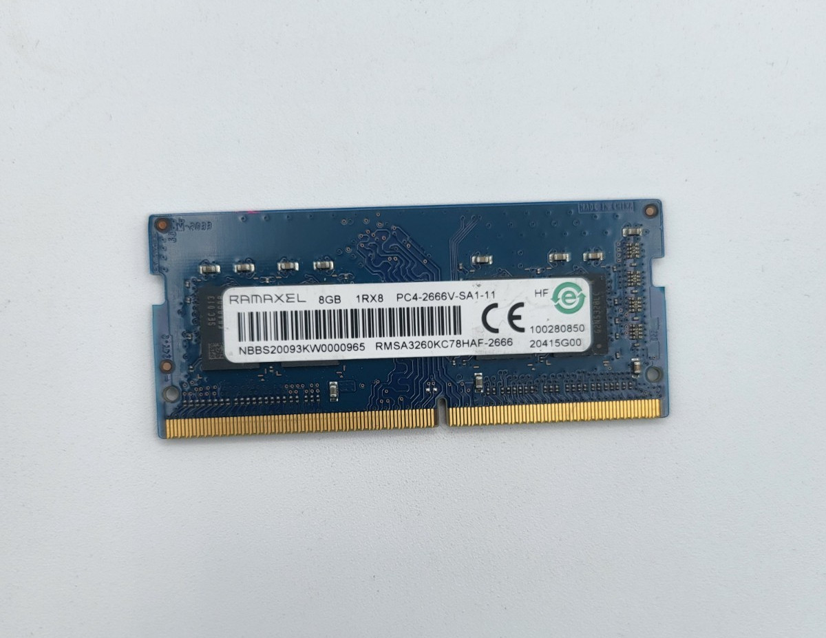 Ramaxel 8GB DDR4-2666MHz SO-DIMM 1Rx8 PC4-2666V-SA1-11