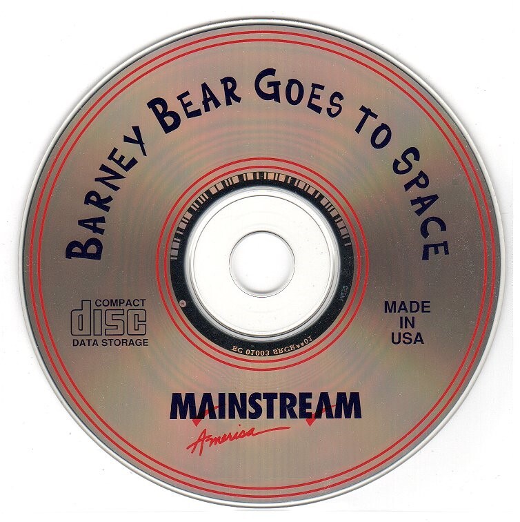 Barney Bear Goes To Space (PC-CD, 1992) for Kids - NEW CD in SLEEVE