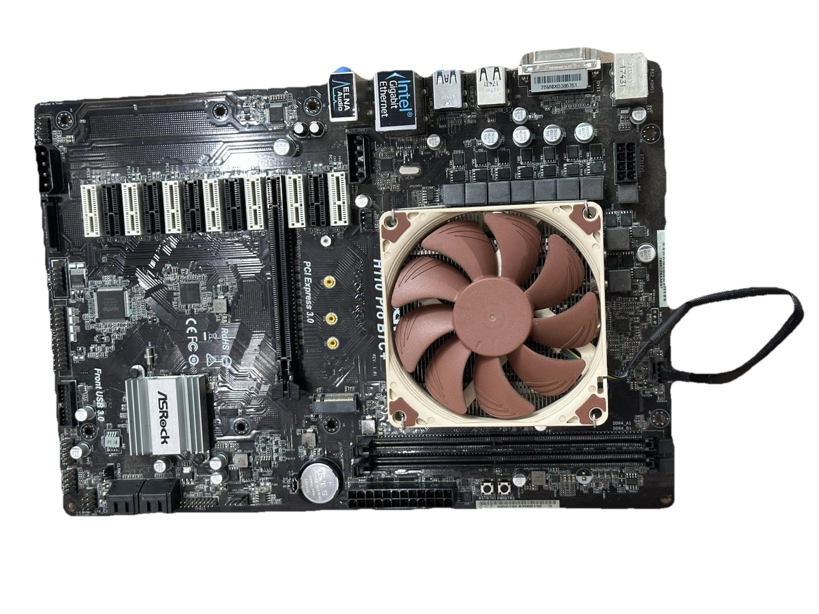ASRock H110 Pro BTC 13GPU Motherboard Comes With Noctua Cooler Intel 7th Core i3