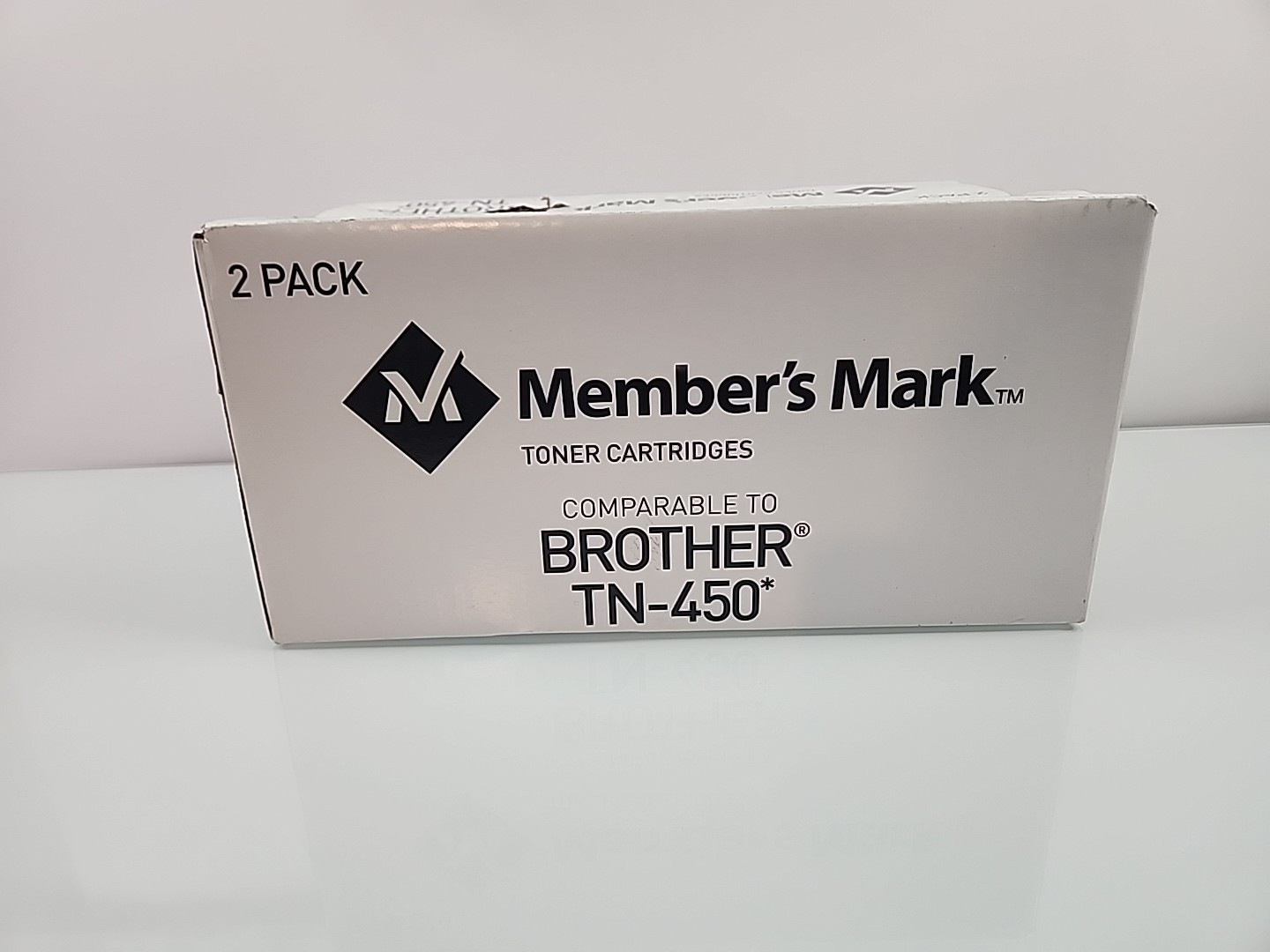 Members Mark Brother TN-450 Toner Cartridge 2-Pack Black
