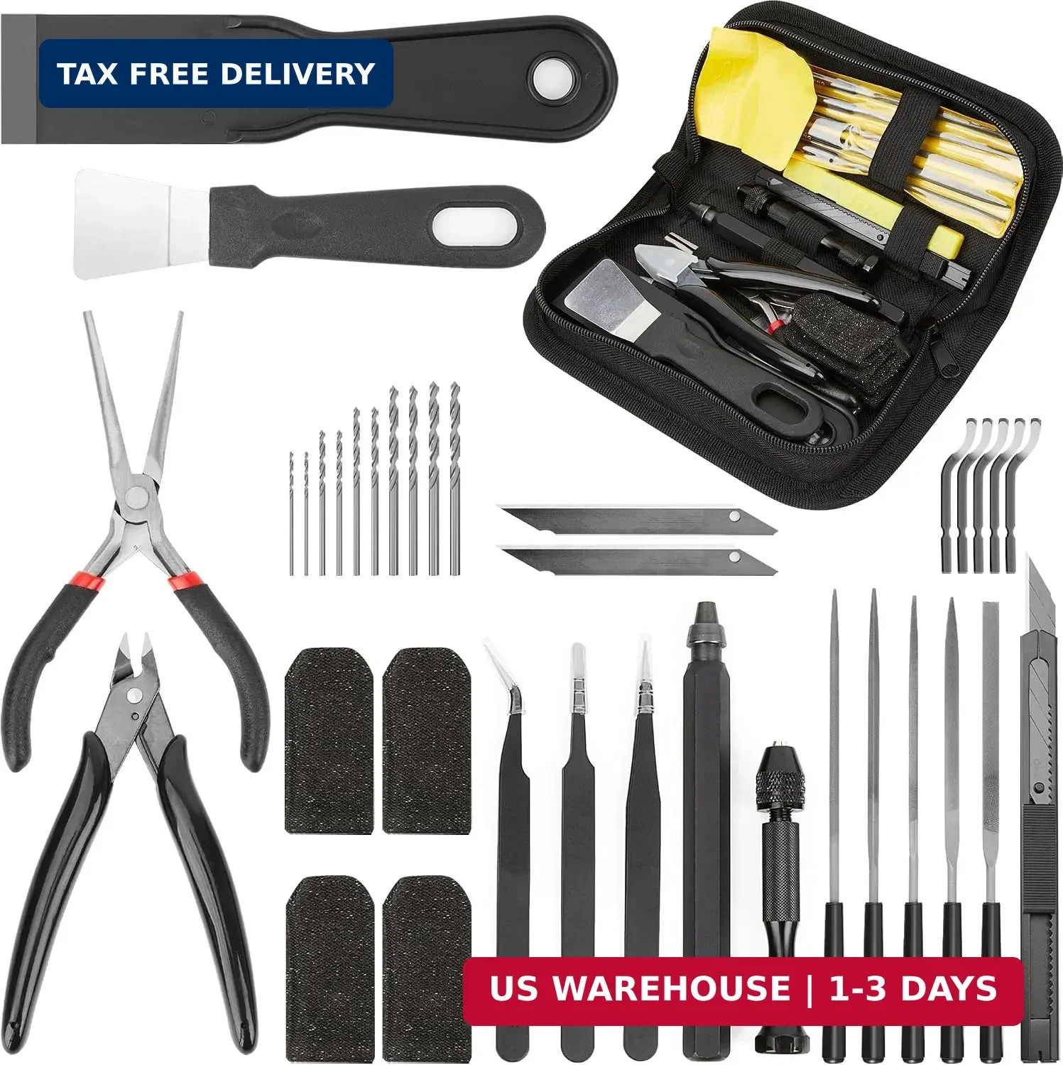3D Printer Tools Kit Essential, Basic Tool Kit Accessories, 3D Printer Deburring