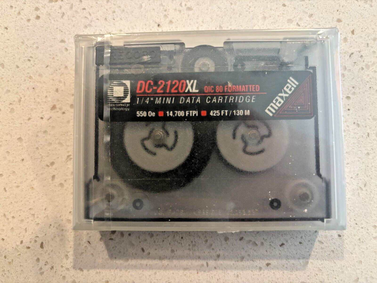 Maxell DC2120XL Mini Data Cartridges 170 Mbytes XiMat QIC-80 Formatted_2 Pack