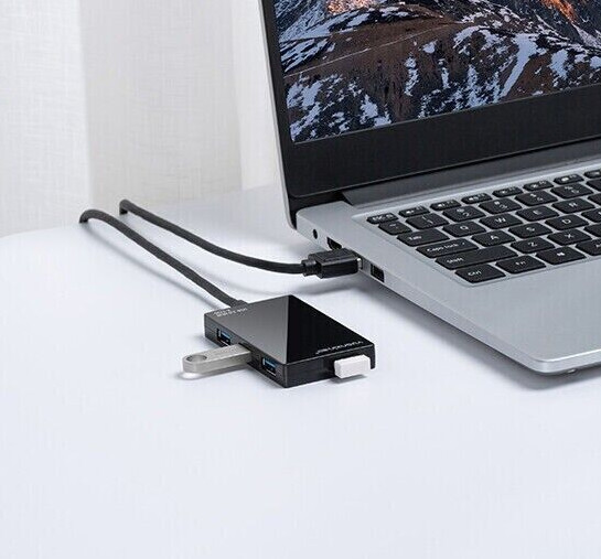Modern 4 Ports USB 3.0 Hub Premium quality SLIM With retail package 5Gbps SPEED