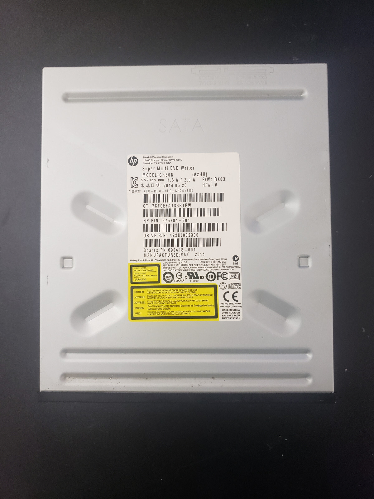 HP GHC0N Super Multi DVD Writer (internal)