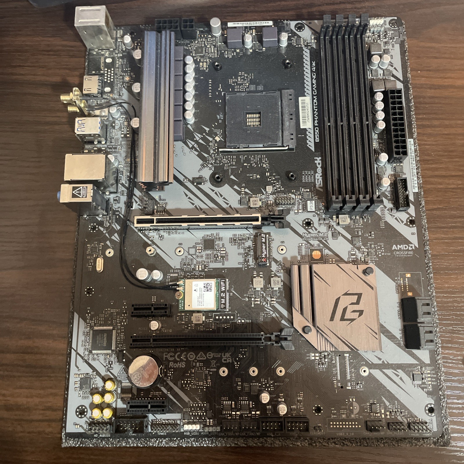 AsRock B550 Phantom Gaming 4/ac AM4 Motherboard WiFi
