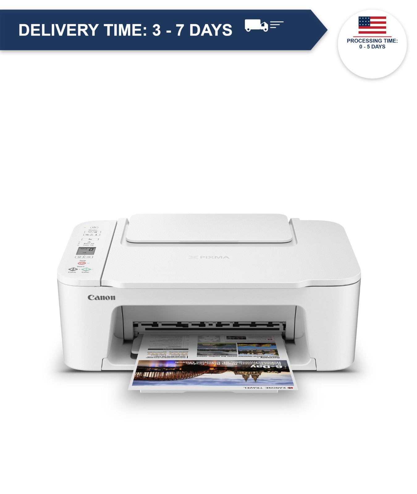 Wireless All-in-One Color Inkjet Printer Scanner Copier for Home Office