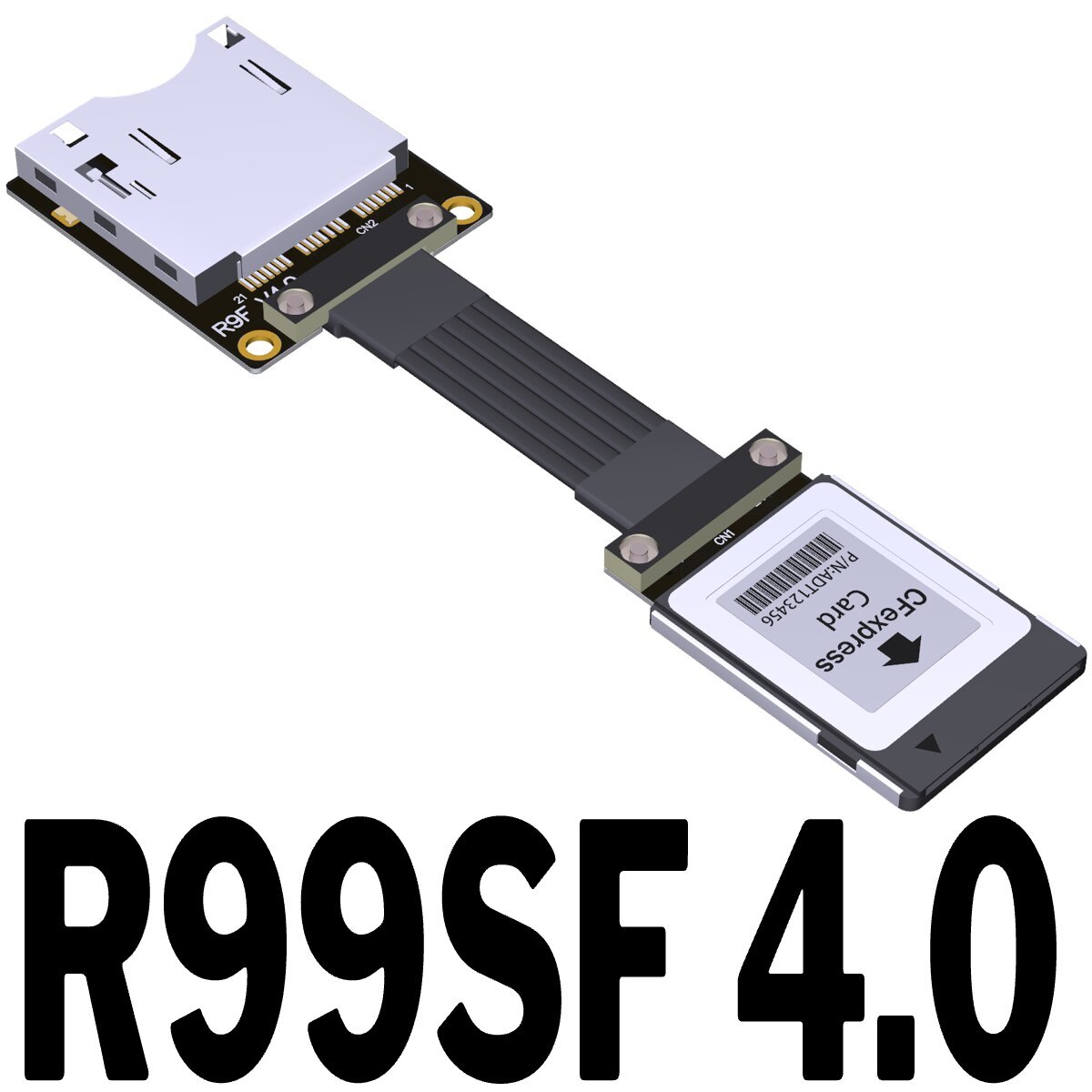 CF To CF Express Type-B Memory Card Extension Cable Male To Female PCIE 4.0 Gen4