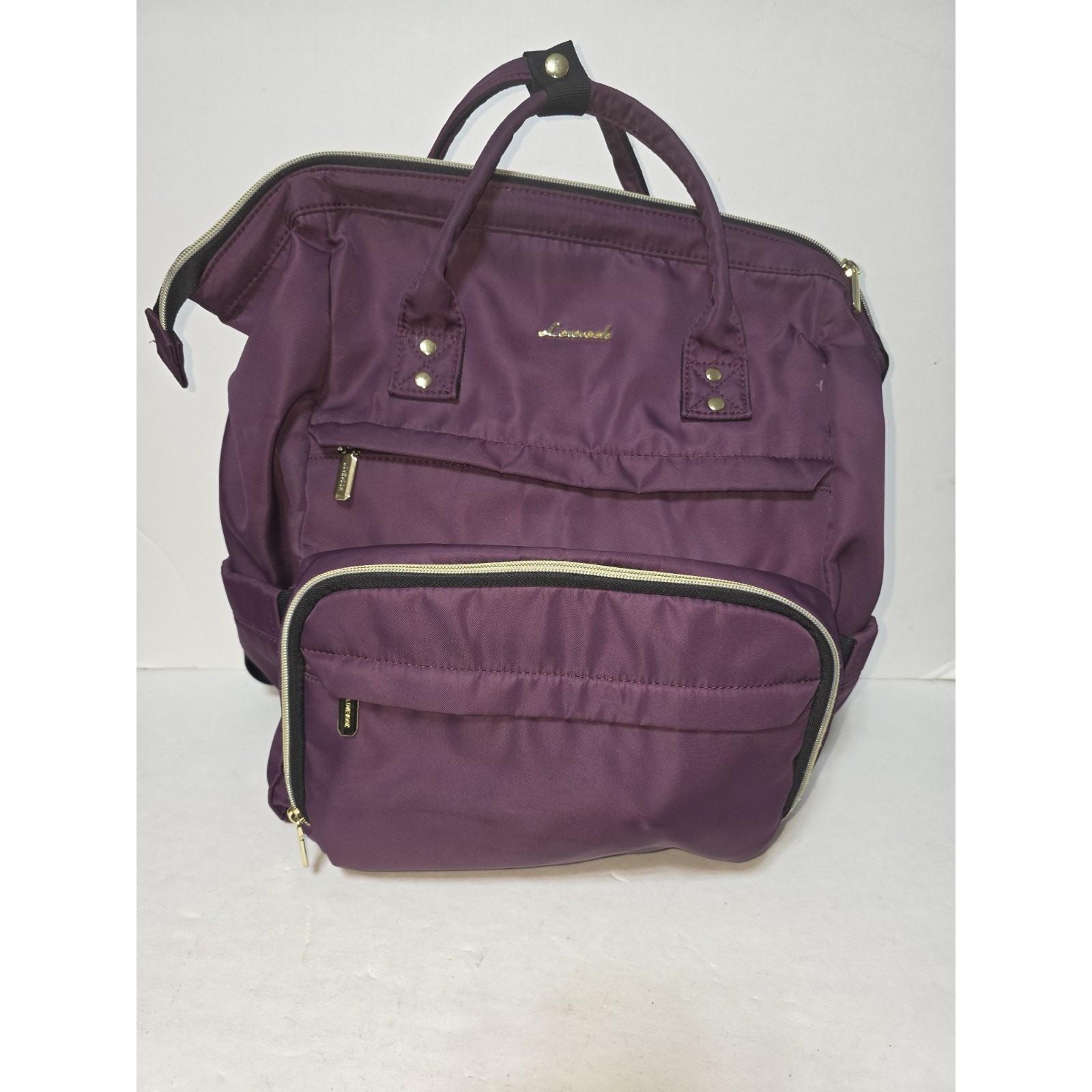 LOVEVOOK Women's Laptop Backpack USB Port Burgundy 17"