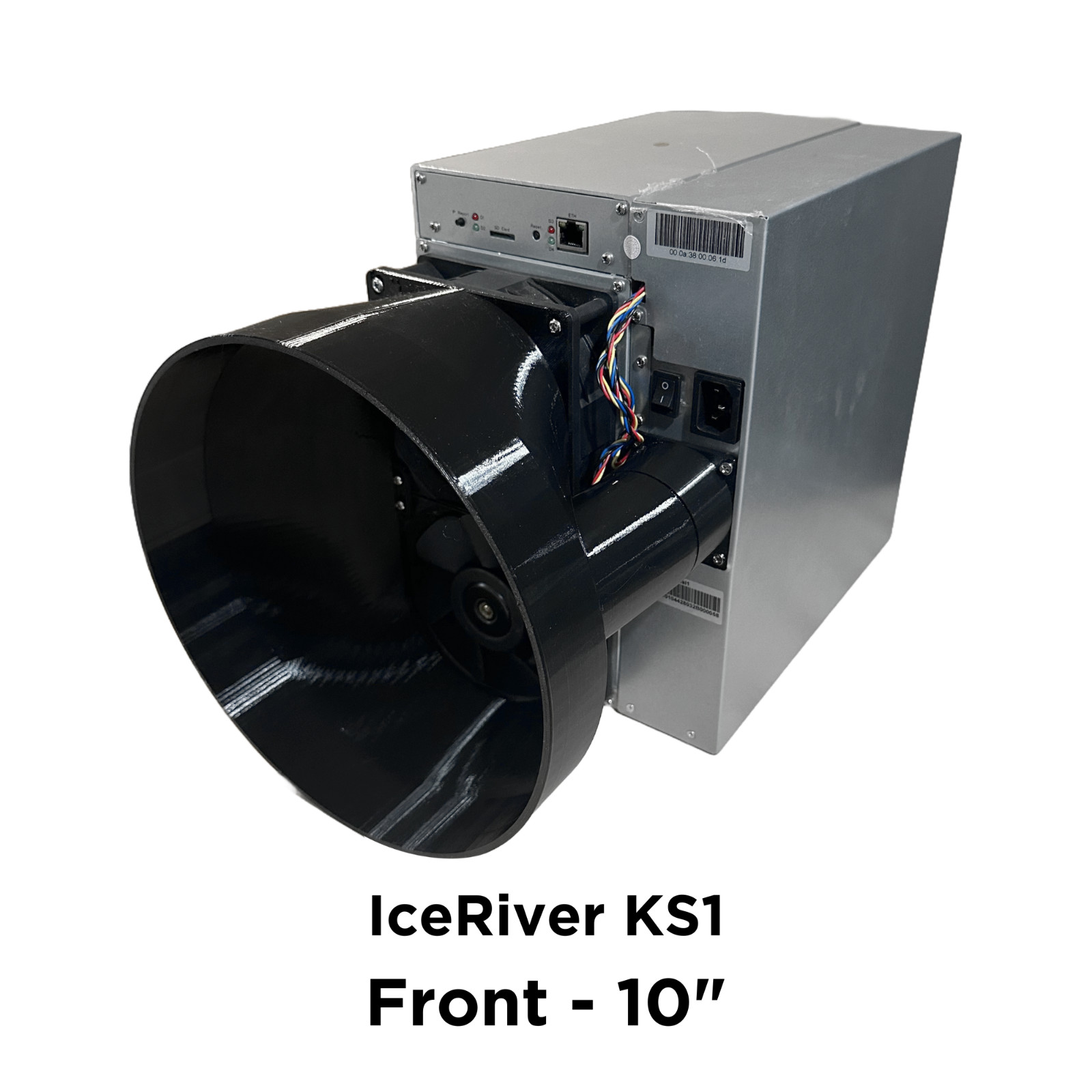 IceRiver Front + PSU 10 Inch Fan Shroud Silencer KAS KS1 Silencer Cooling Inline