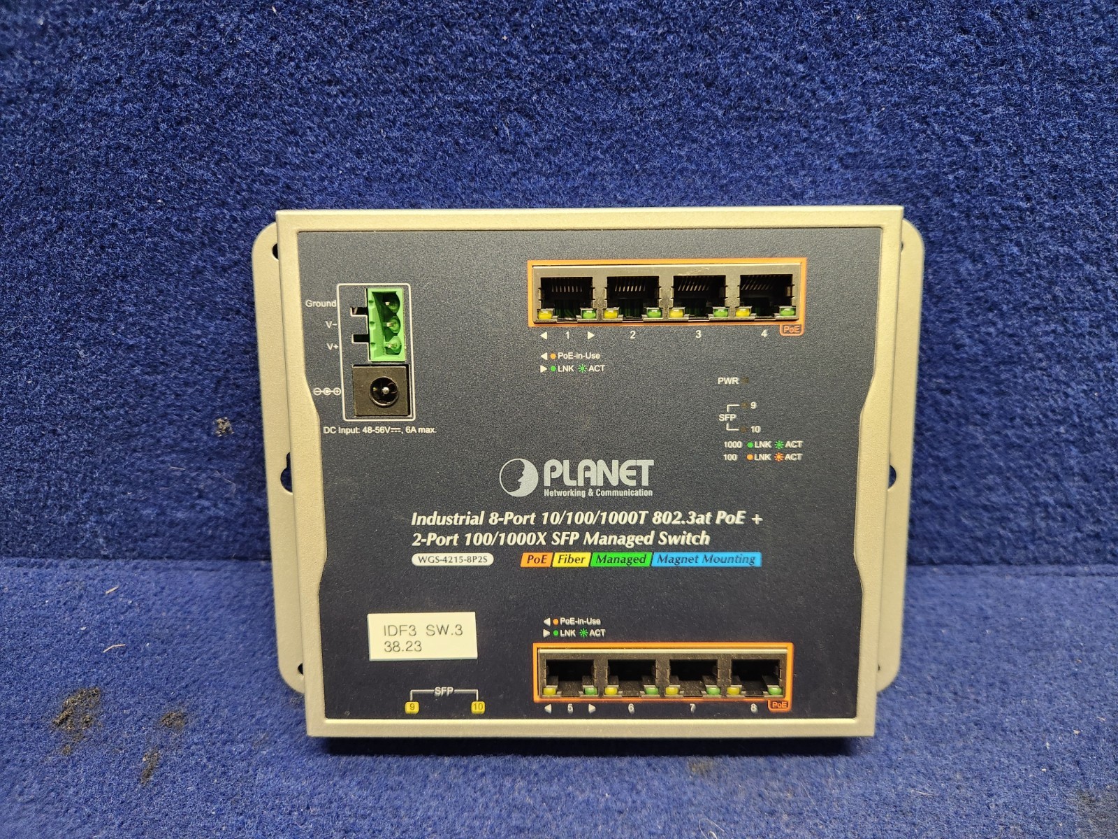 Planet WGS-4215-8P2S 8-Port Gigabit PoE+ Managed Switch Tested - Switch Only