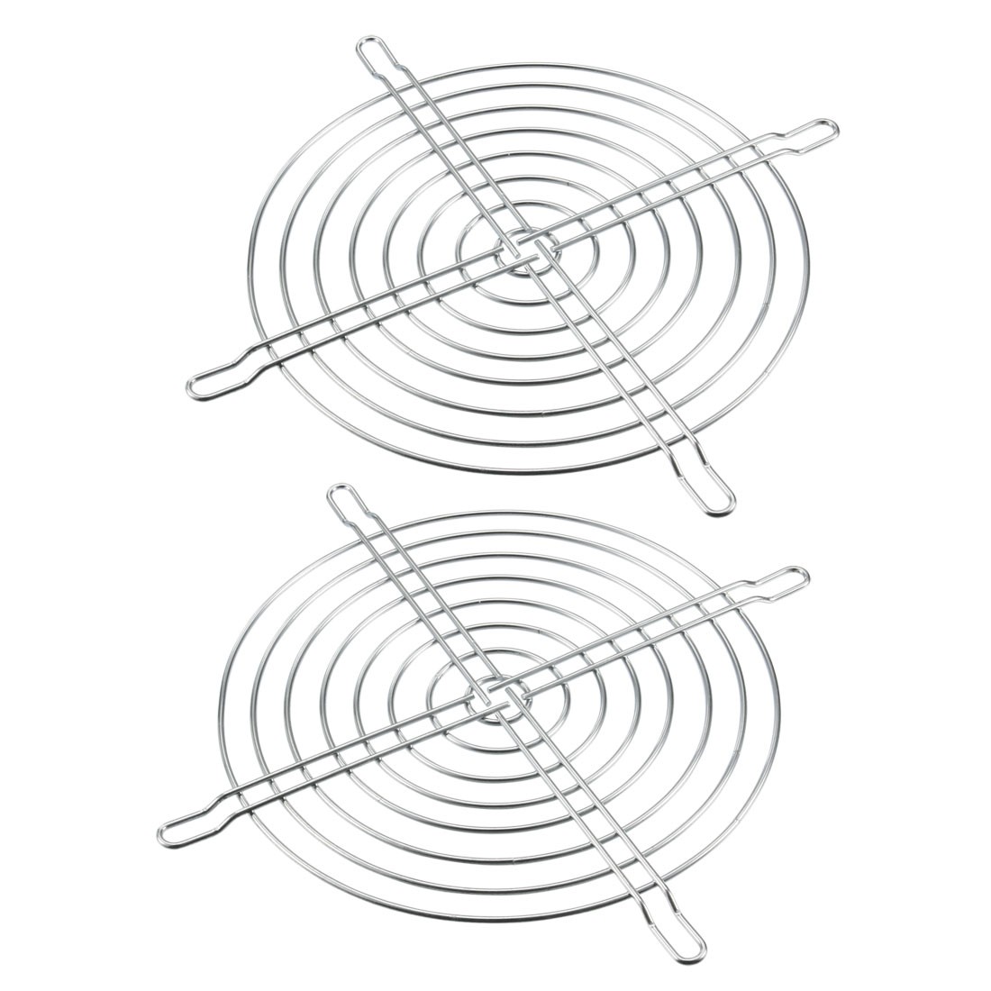 2 Pcs Metal Wire Finger Defend Protect Grill for 150mm Computer PC Cooling Fan