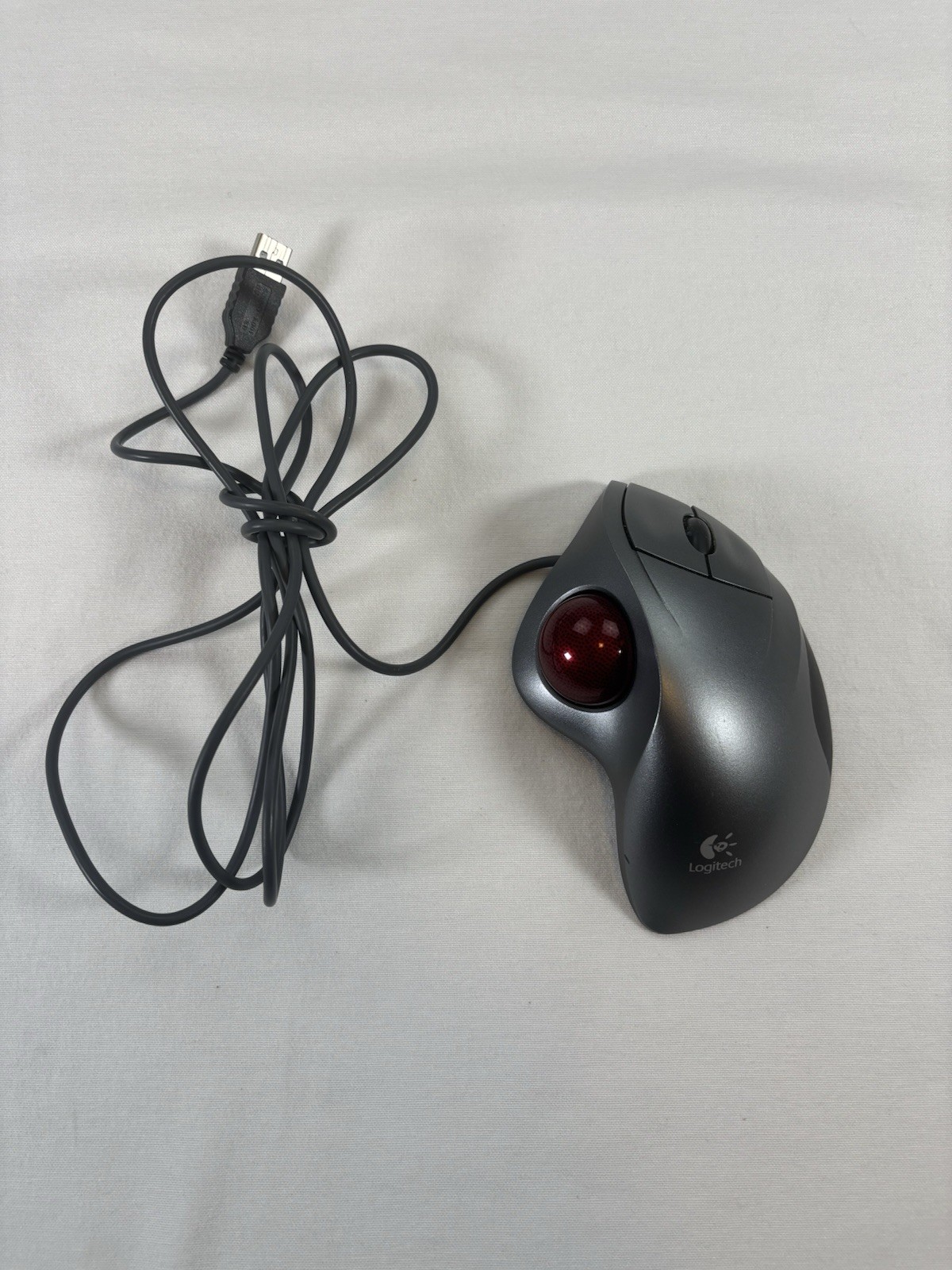 Logitech Trackman T-BB18 Wired Wheel Trackball 9043530403 TESTED WORKS