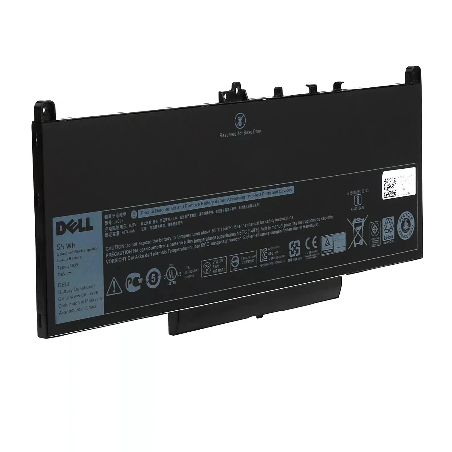 OEM J60J5 55Wh Battery For Dell Latitude E7270 P26S001 E7470 P61G001 242WD