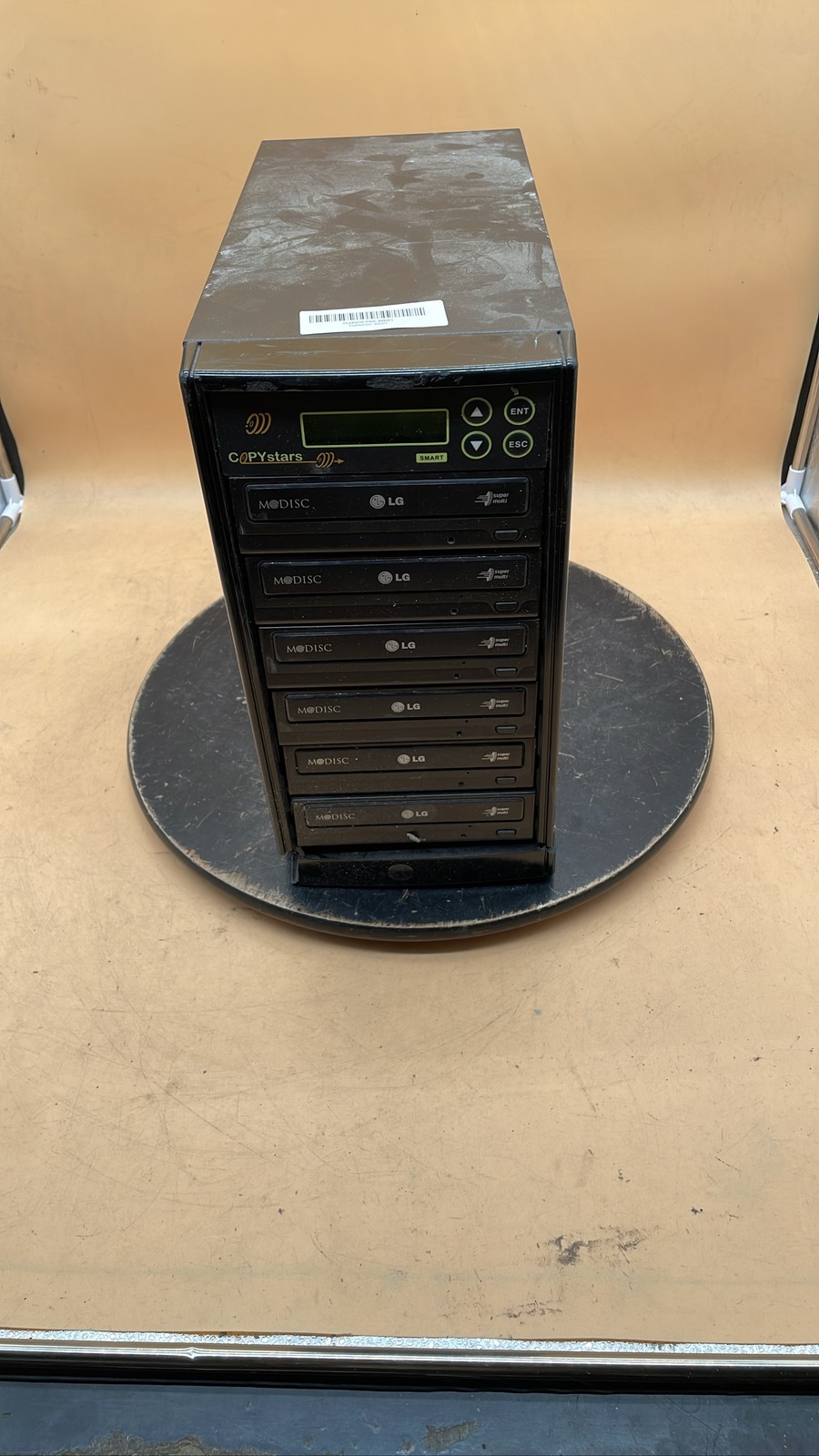Copystars CD/DVD 1-to-5 Disc Duplicator Tower Media Copying Machine Device Unit