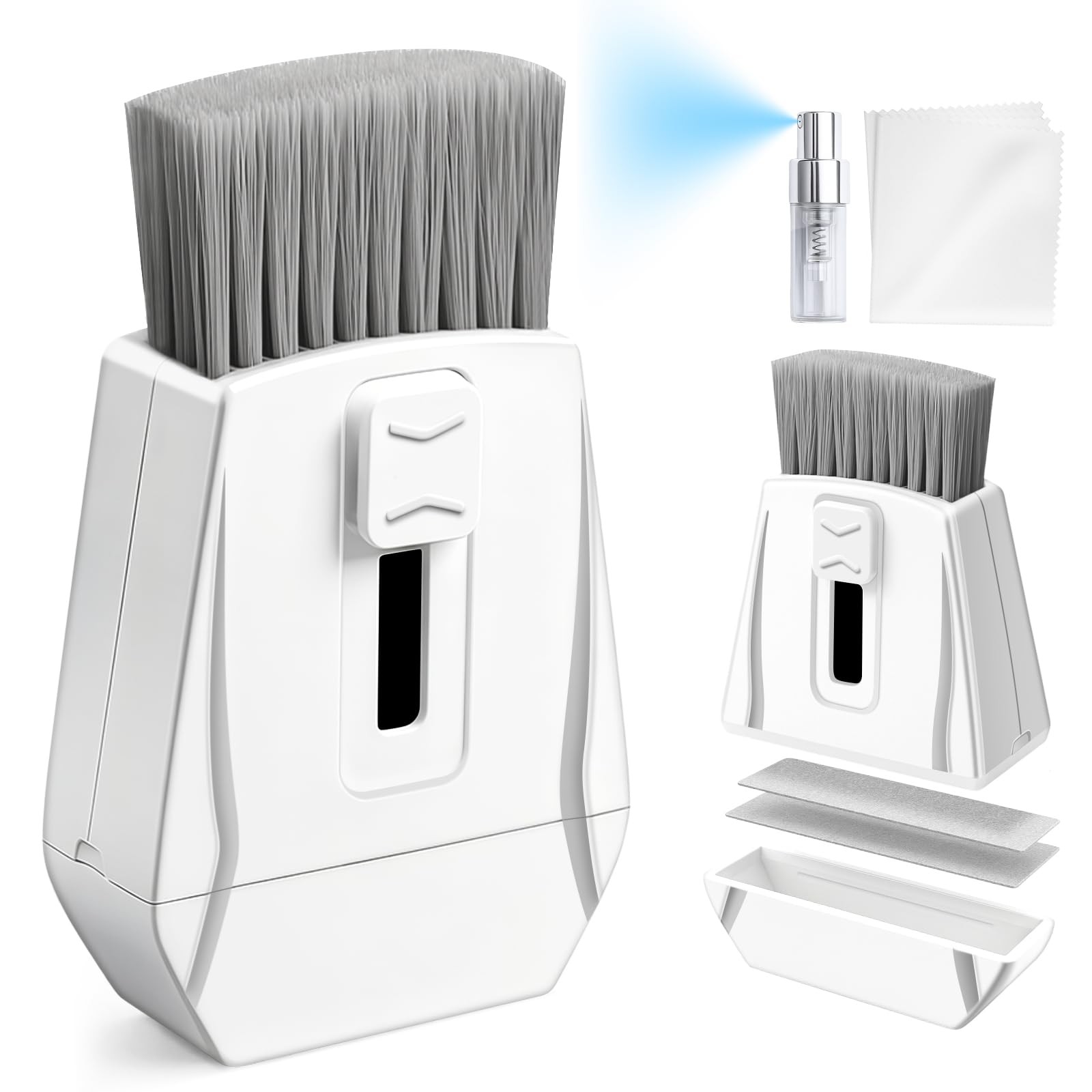 Keyboard Brush, Portable Cleaner Soft Bristle Cleaning White