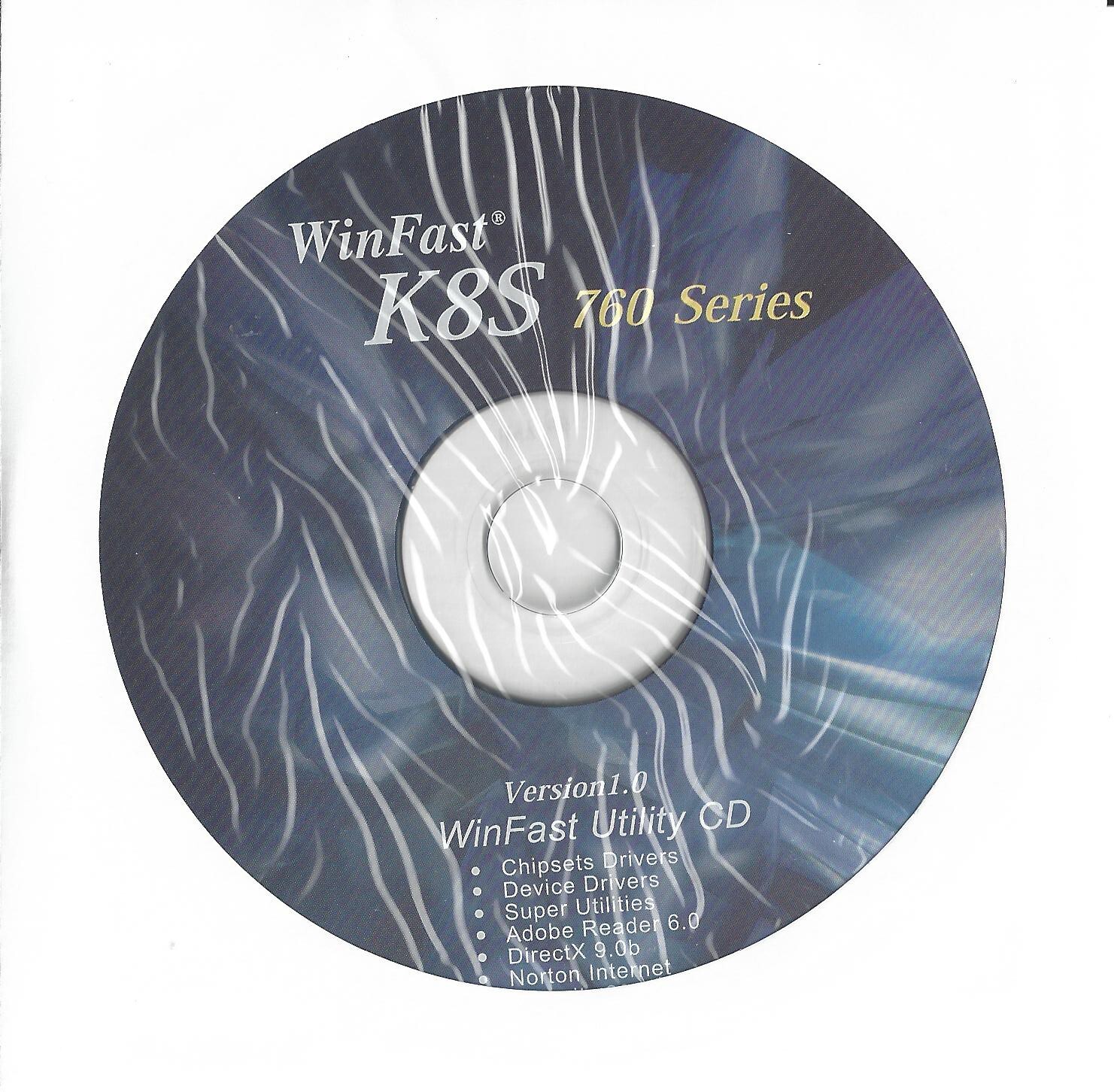 WinFast K8S 760MG Ser, Ver 1.0, WinFast Utility CD,Chipset, Dev Driver & Manual