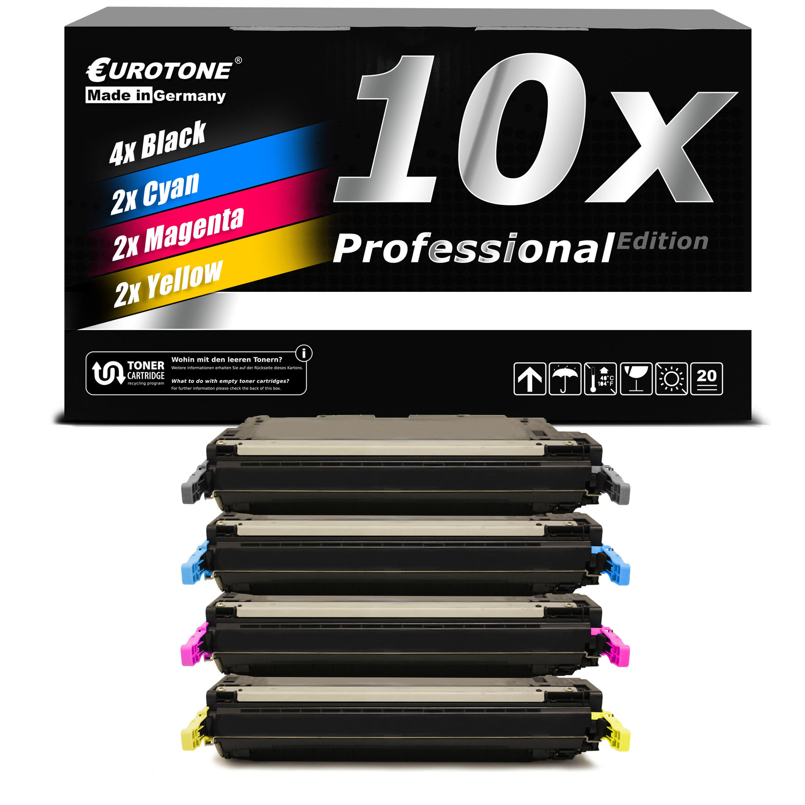 10X Eurotone PRO Cartridge For HPEcolor LaserJet 3600-DN 3600-N