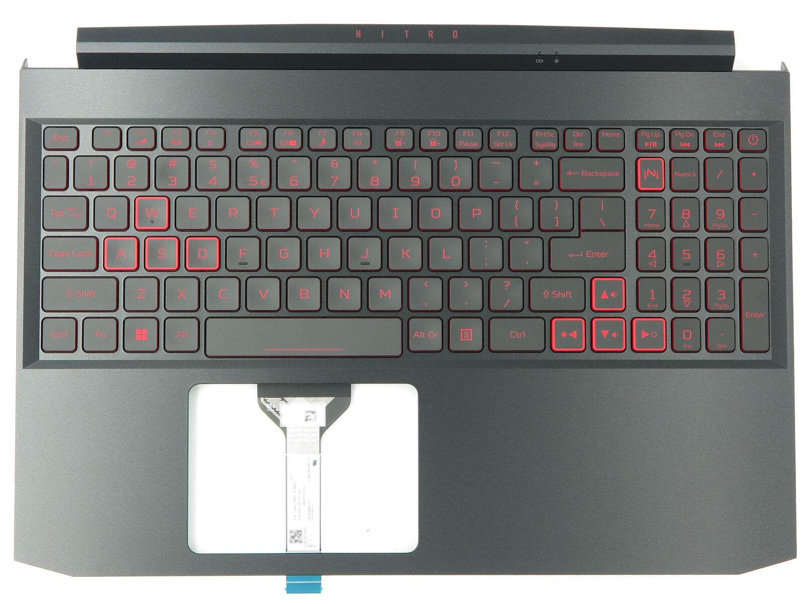 FOR Acer Nitro 5 AN515-57 Palmrest Keyboard US-International