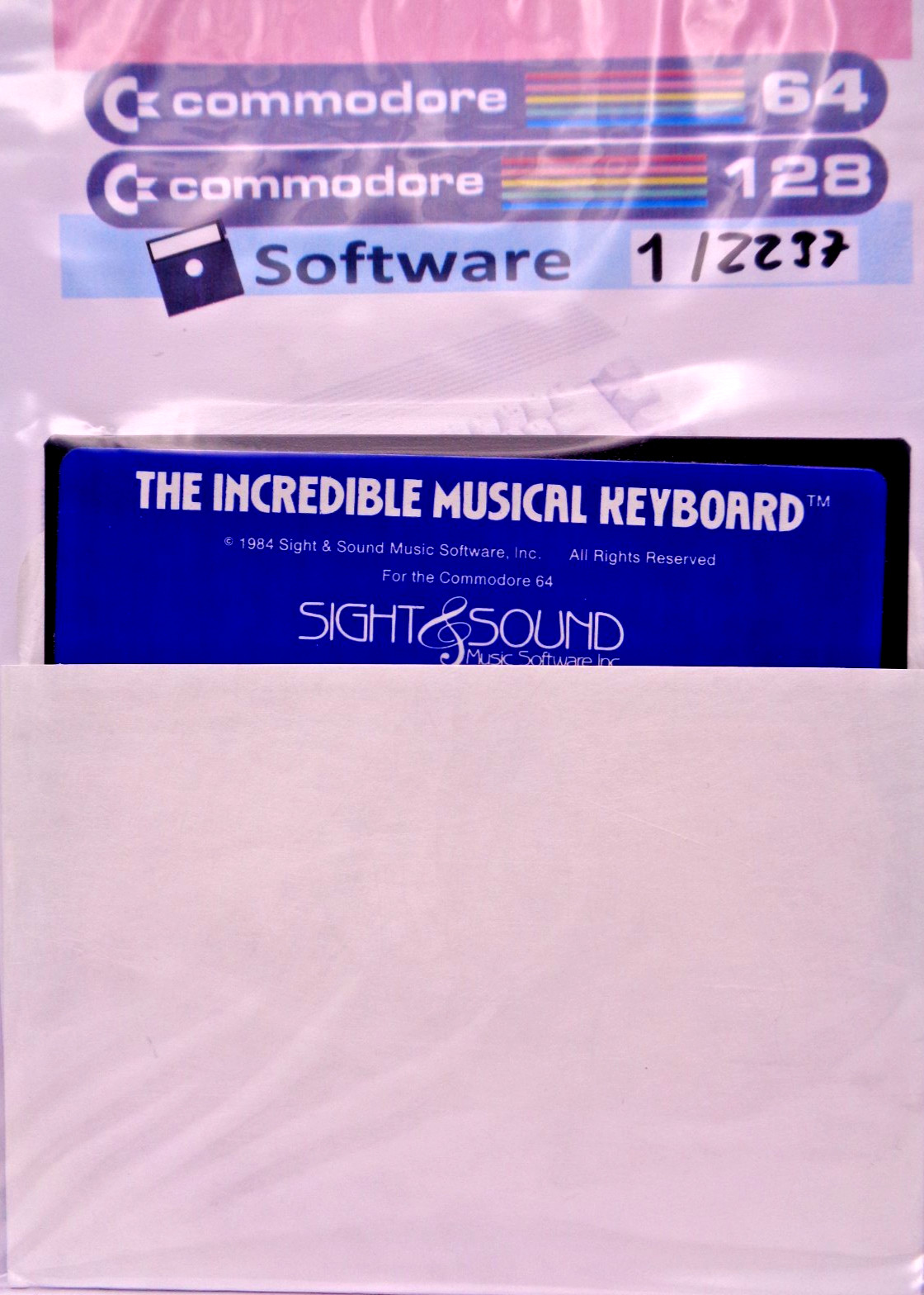 COMMODORE 64/128 -- THE INCREDIBLE MUSICAL KEYBOARD (SIGHT & SOUND - DISK)