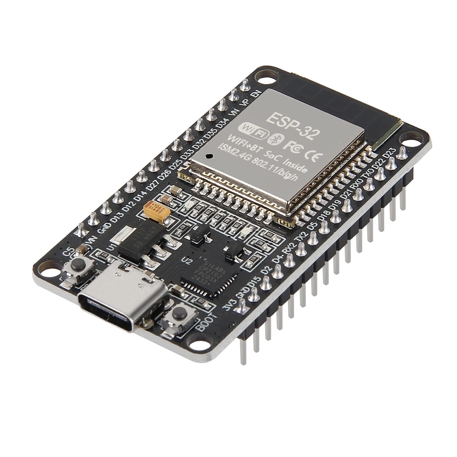 1PCS TypeC ESP32 ESPWROOM32 Development Board WiFi + Bluetooth CP2102 Dual Co...