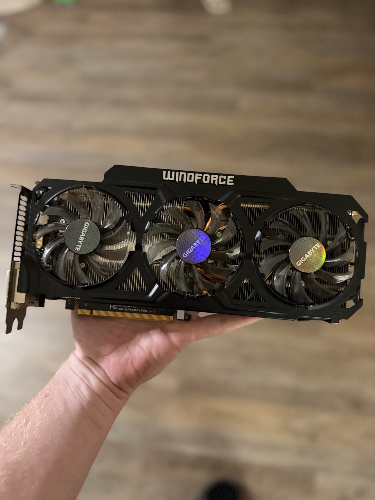 GIGABYTE NVIDIA GeForce GTX 780 Windforce 3X OC graphics card.