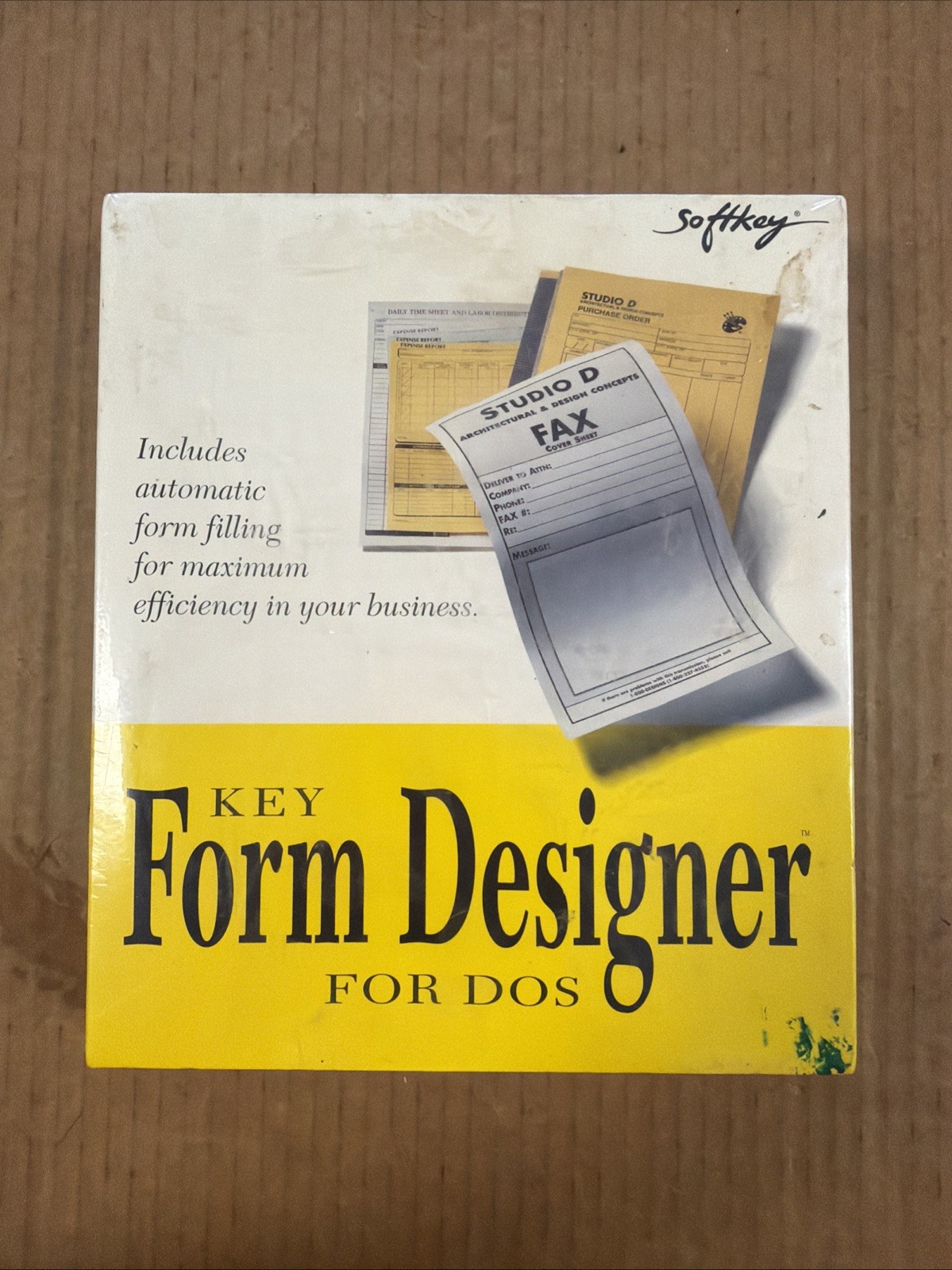 (F4226) Key Form Designer For Dos Vintage Software Sealed New 1994 From Softkey