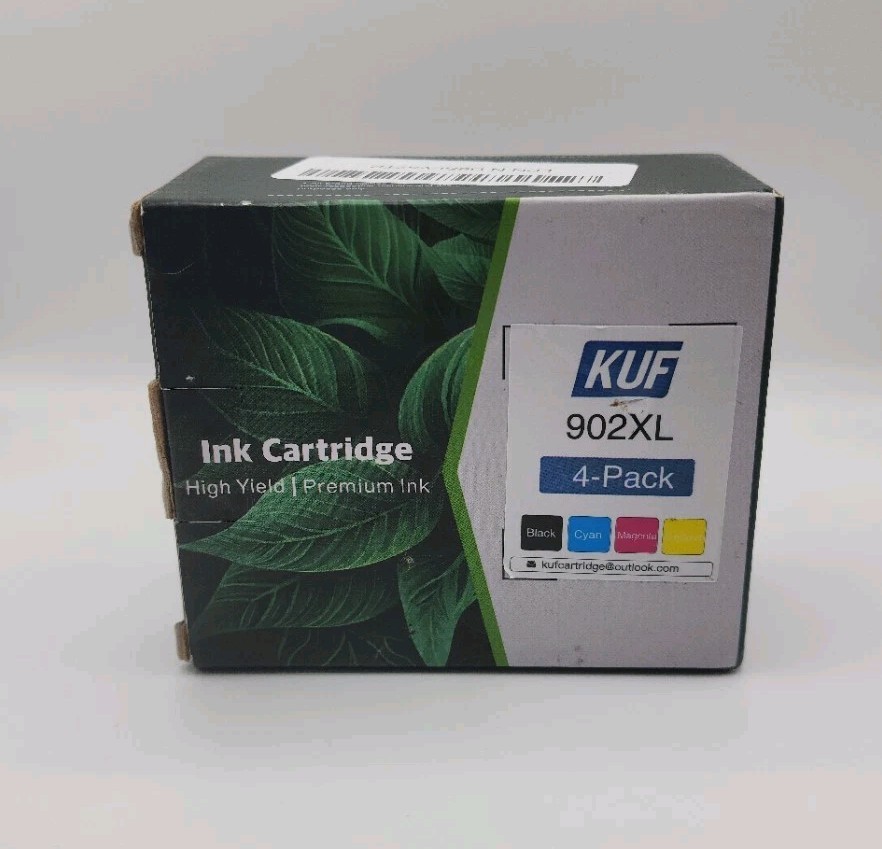 KUF brand 902XL 4-pack of High-Yield Ink Cartridges
