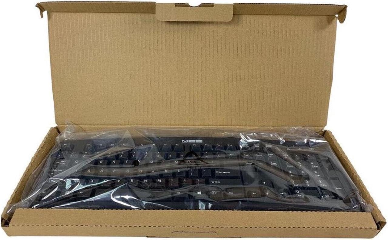 NEW NIB Wired Keyboard 600 KU-0325 USB Black Full-Size Quiet Keys for PC