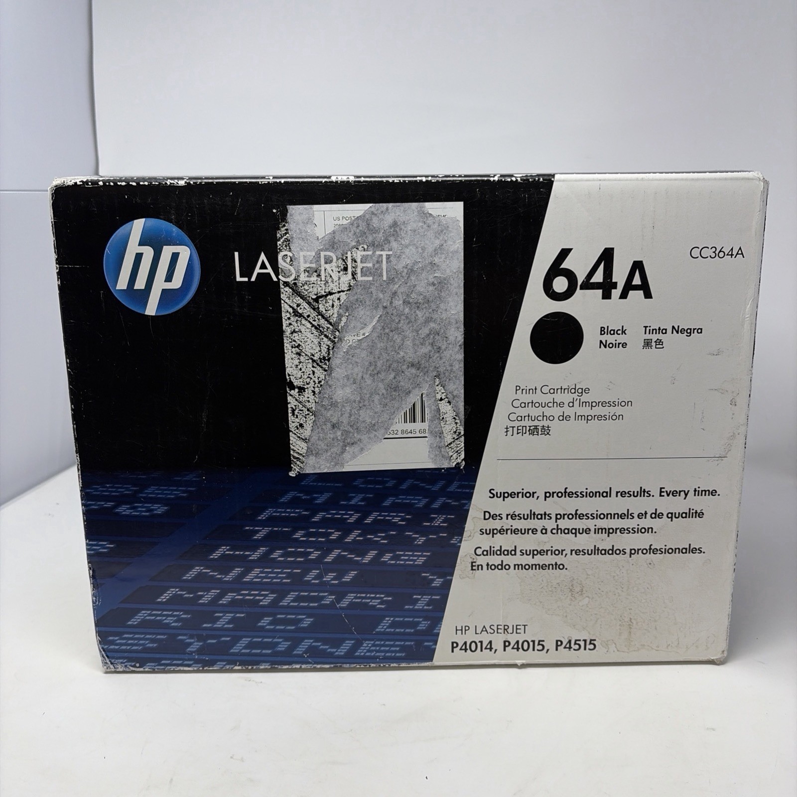 Genuine HP 64A Black  Laserjet Toner Cartridge - New Sealed in Plastic Open Box