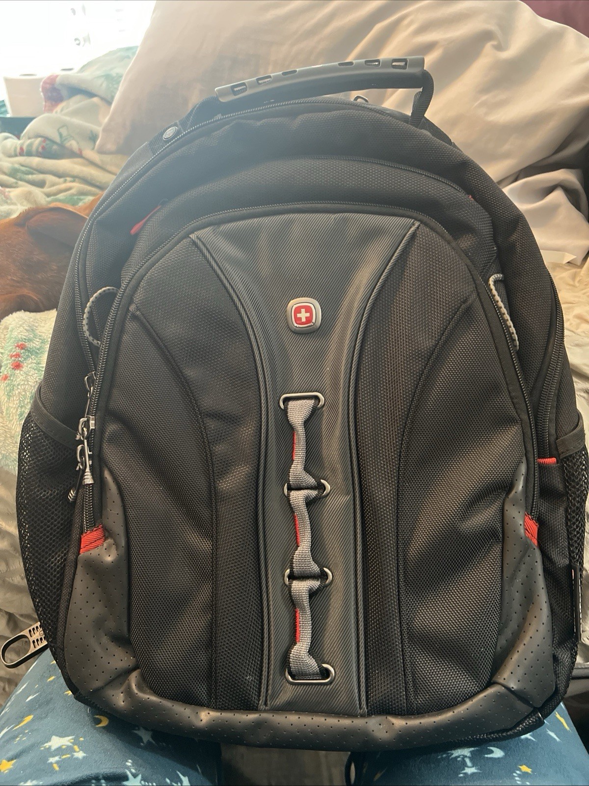 Wenger The Legacy Notebook Carrying Backpack Black / Gray 16” Laptop TSA Ready