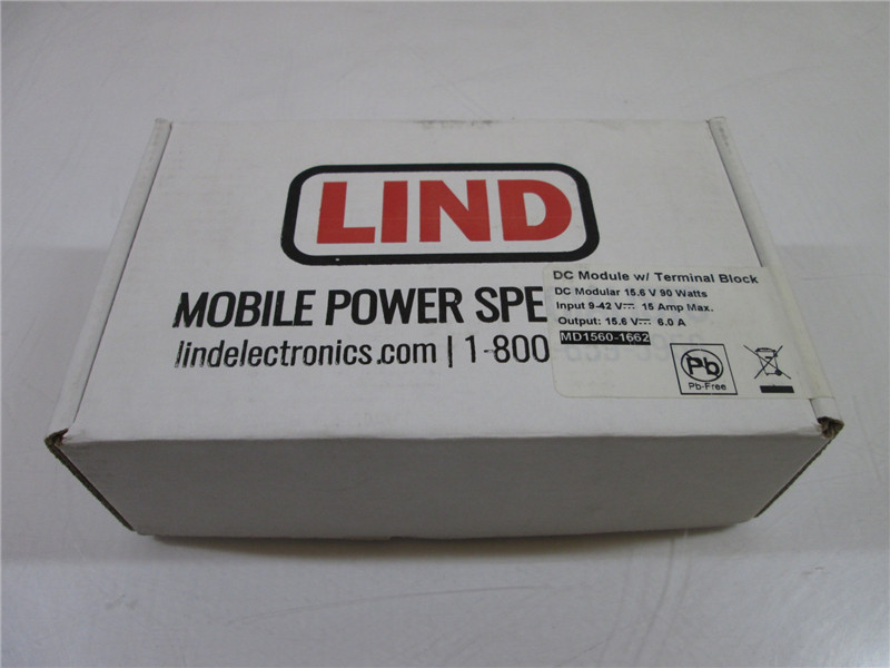 LIND MD1560-1662 DC Module w Terminal Block New in Open Box Condition