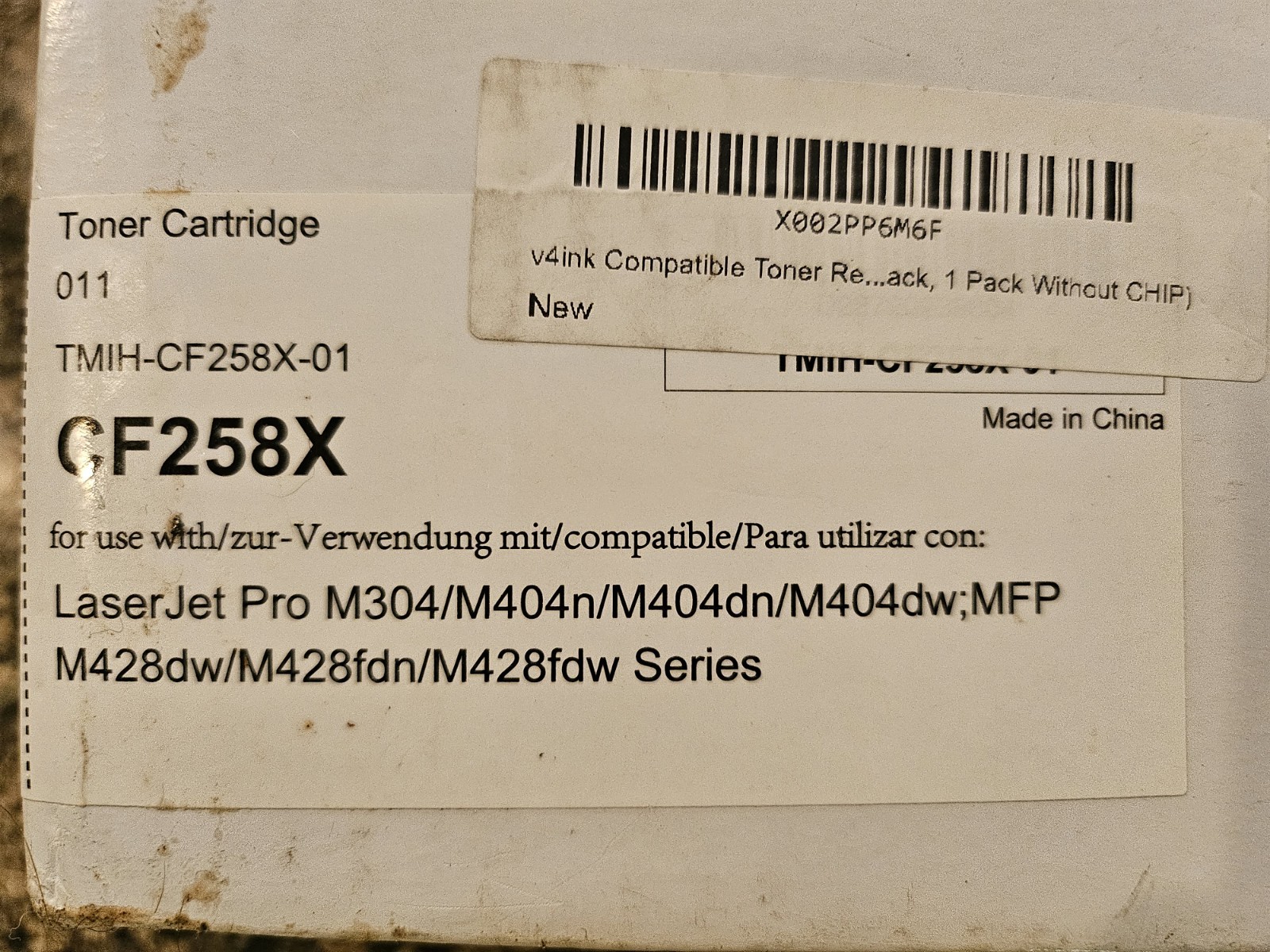 Cf258x Toner Black Cartridge