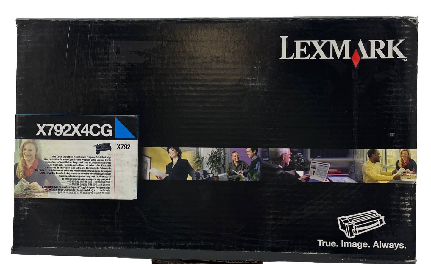 Lexmark X792X4CG Cyan Extra H. Yld Return Program Toner Cartridge