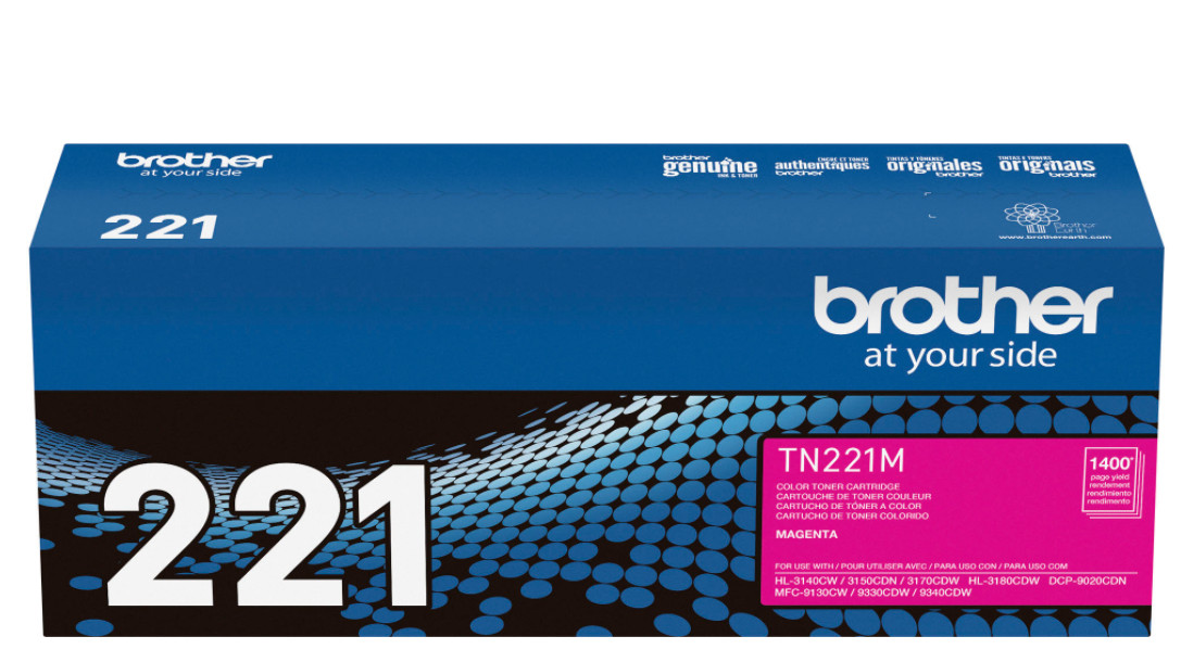 Brother TN221M Standard Yield Magenta Toner Cartridge