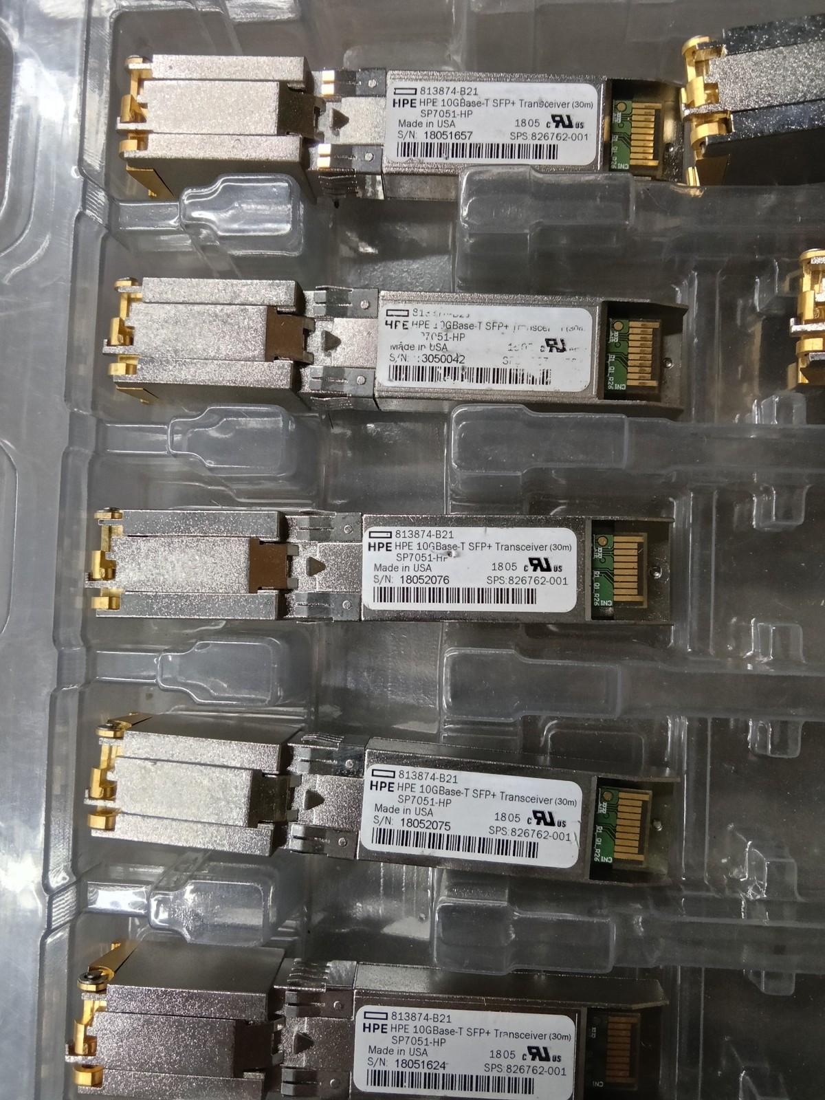 1PC Original HPE 813874-B21 10GBase-T SFP+ Transceiver Module 826762-001