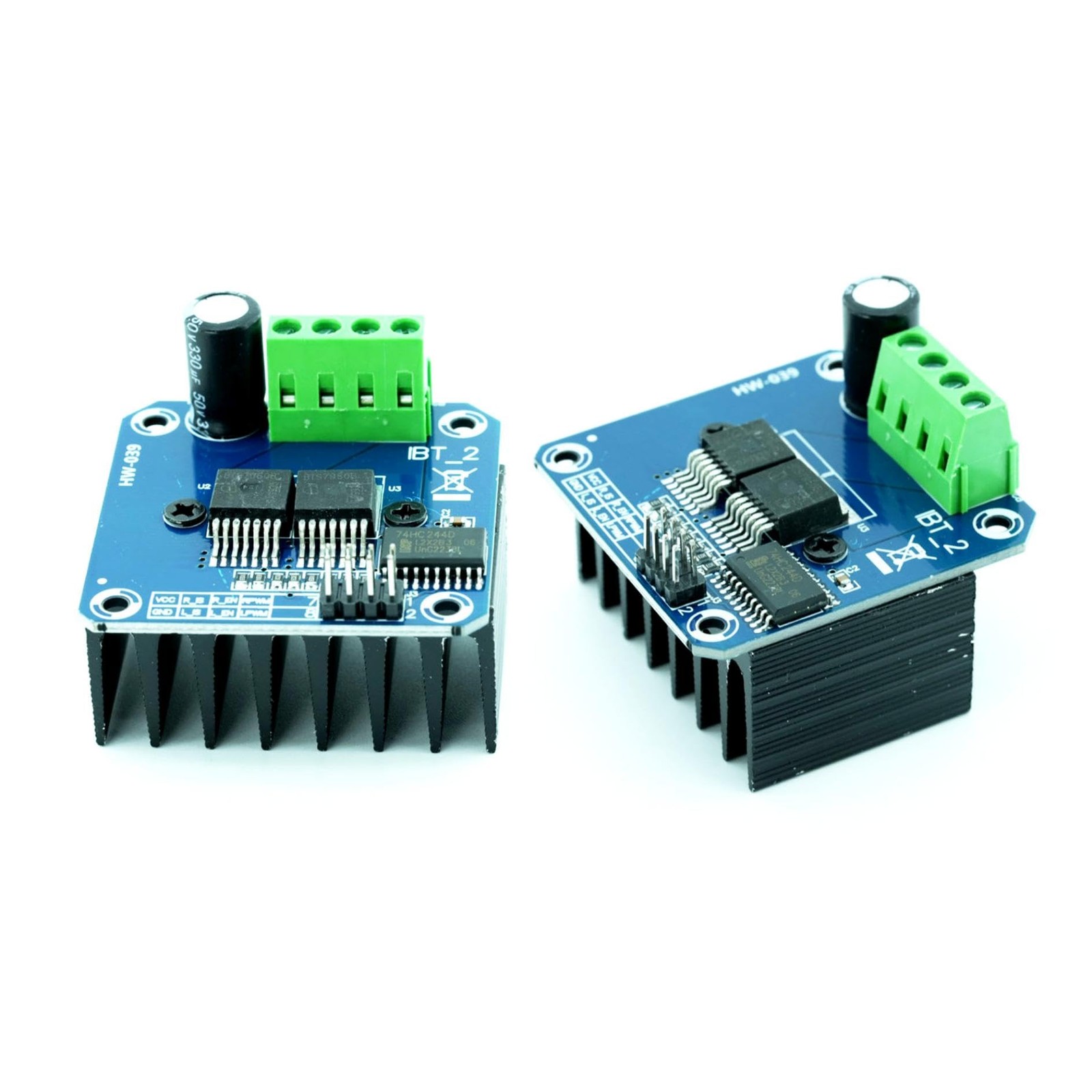 2Pcs BTS7960 43A High Power Motor Driver Module Smart Car Driver Module for A...