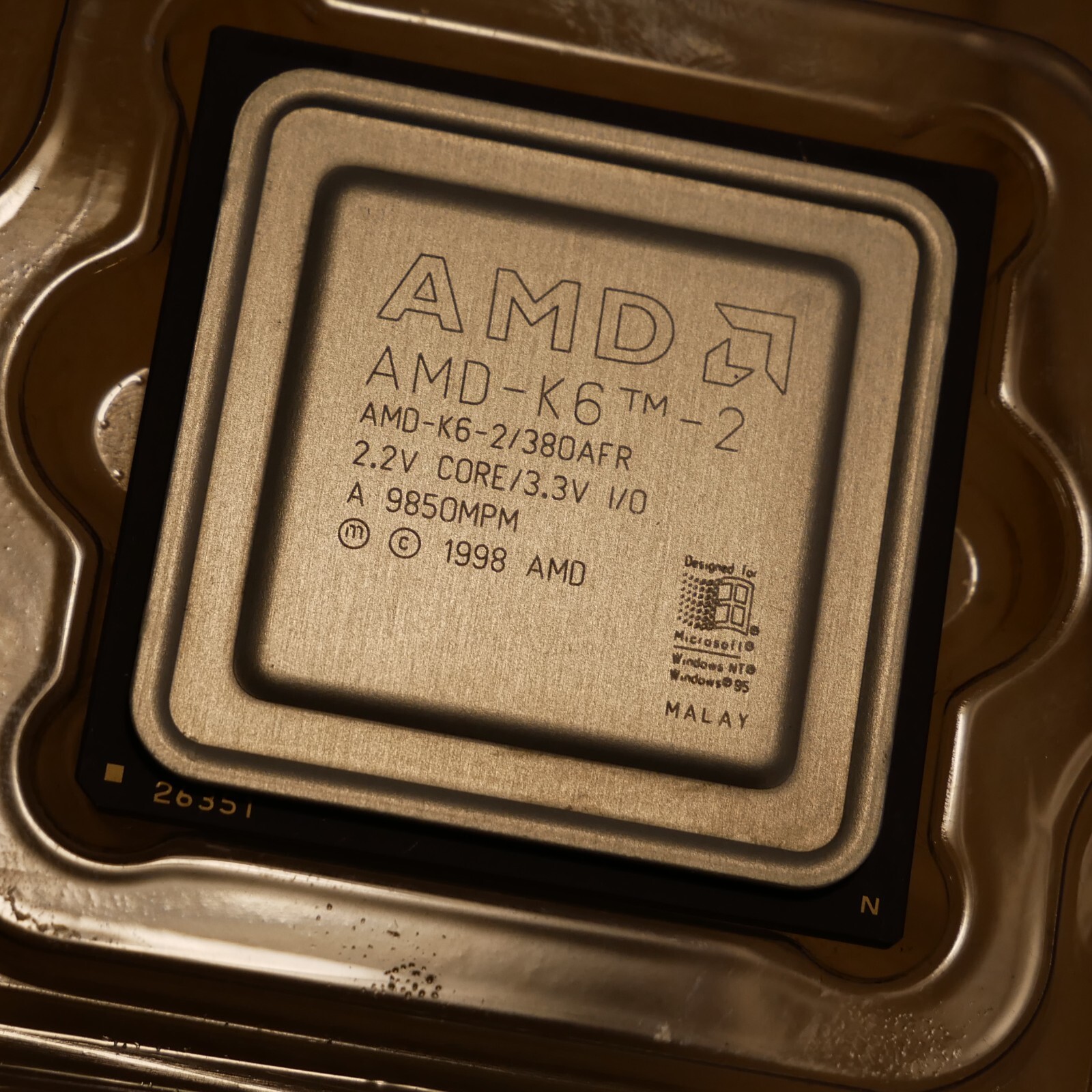 AMD K6-2 380AFR CPU 380MHz 2.2V 95MHz Processor Tested & Working 17