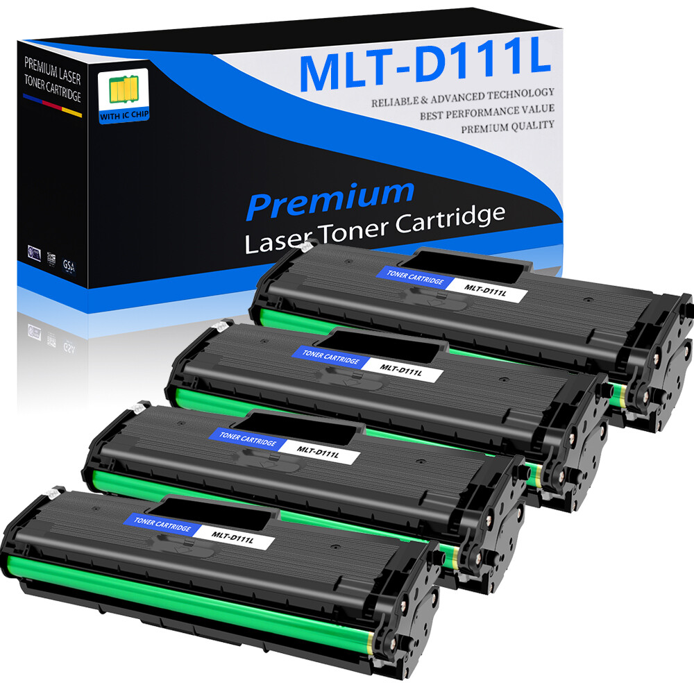 4PK MLT-D111L Toner for Samsung 111L Xpress SLM2020W SLM2022 M2070FW Printer