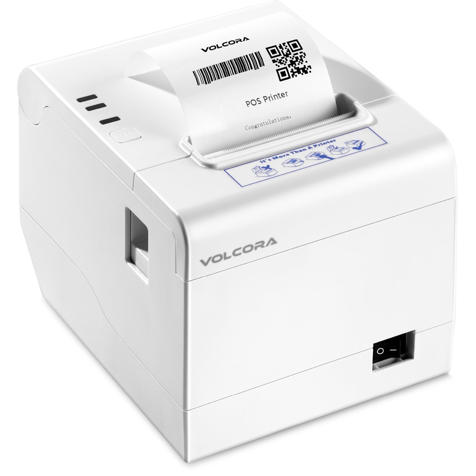 Thermal Receipt Printer 80mm POS w Auto Cutter USB Ethernet Windows MAC Linux