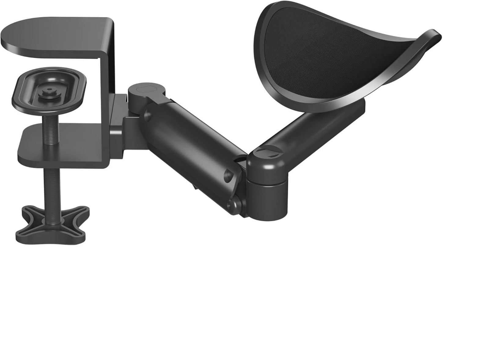 Bontec Clamp-on Ergonomic Adjustable Armrest, Desk Cradle 1-pack, Black - NEW