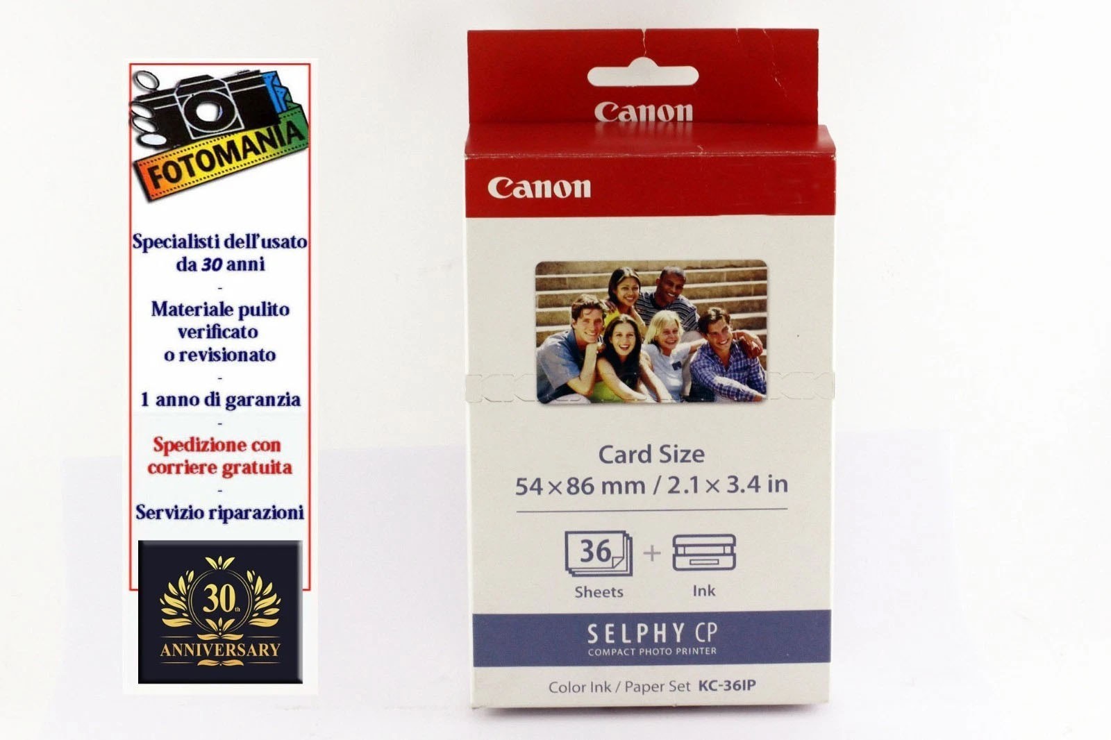 CANON KC-36 IP Ribbon And Thermal Sublimation Paper 36 Sheets