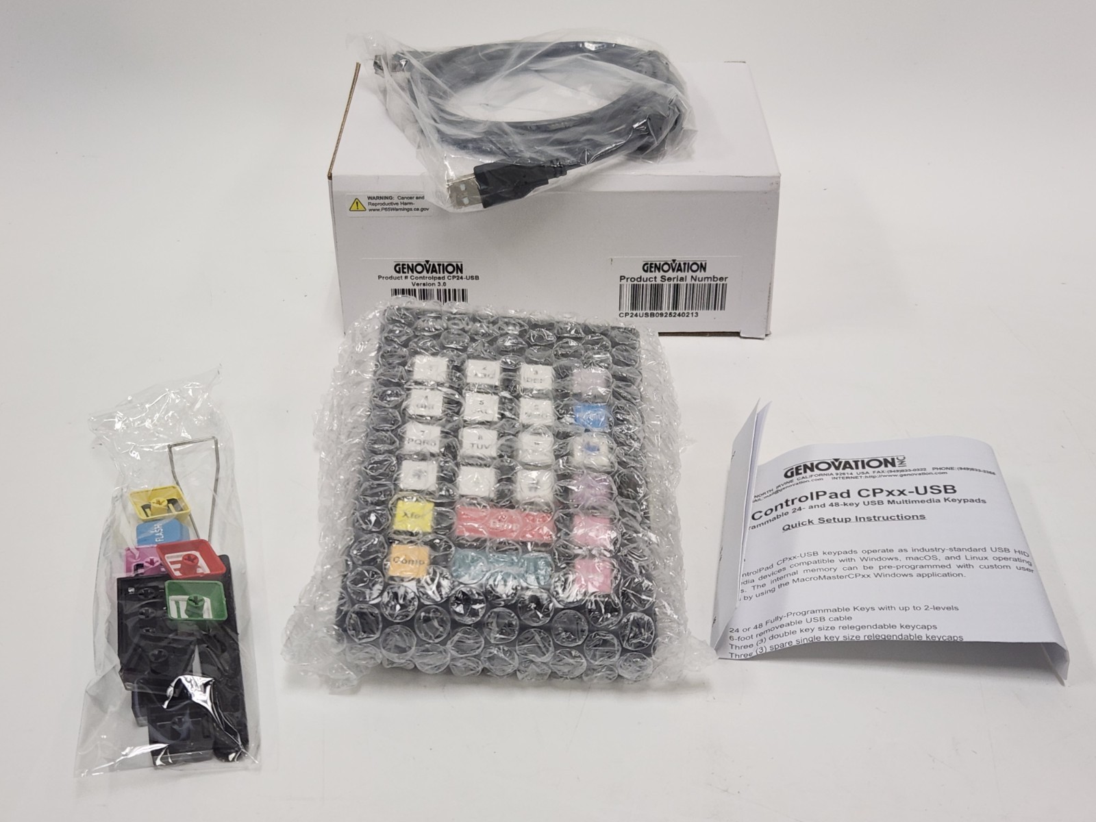 Genovation Controlpad Wired Keypad Black (CP24-USBHID)