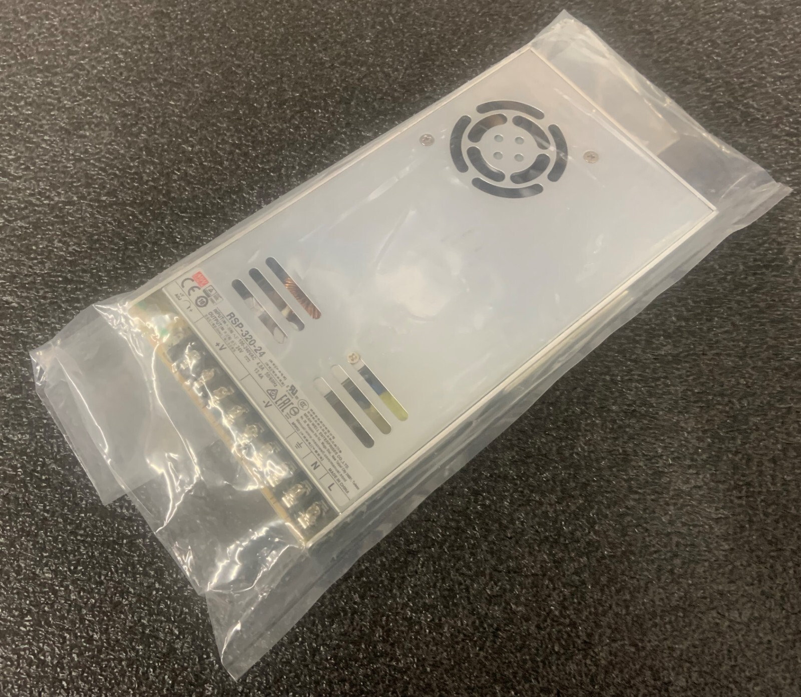 Mean Well RSP-320-24 320W AC-DC Single Output Enclosed Power Supply - Silver