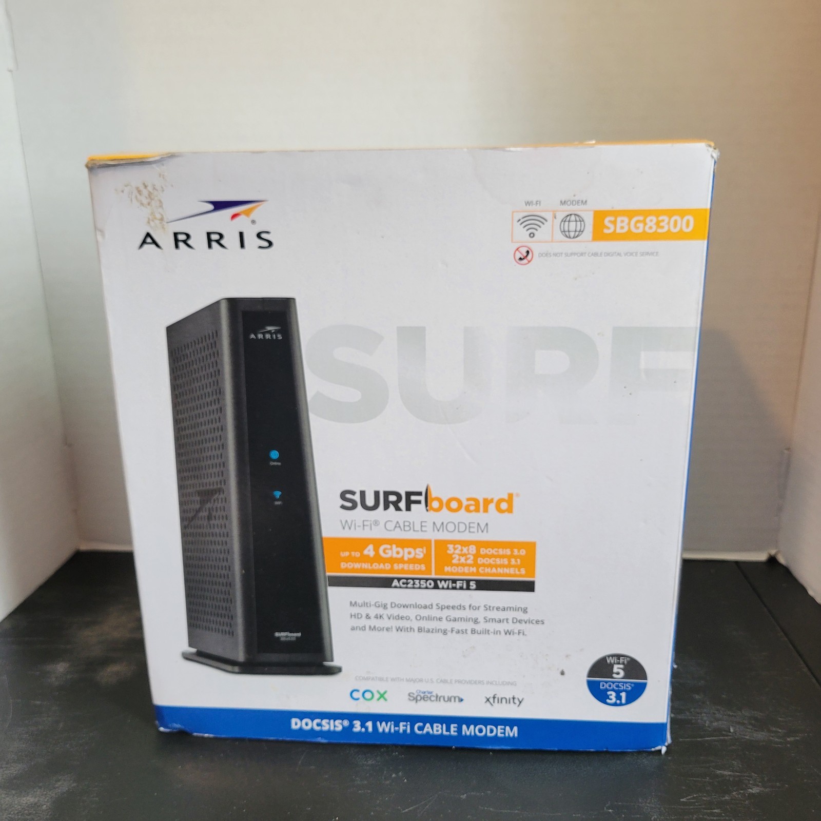ARRIS SURFboard SBG8300 DOCSIS 3.1 Cable Modem WiFi Router AC2350 w/ Box