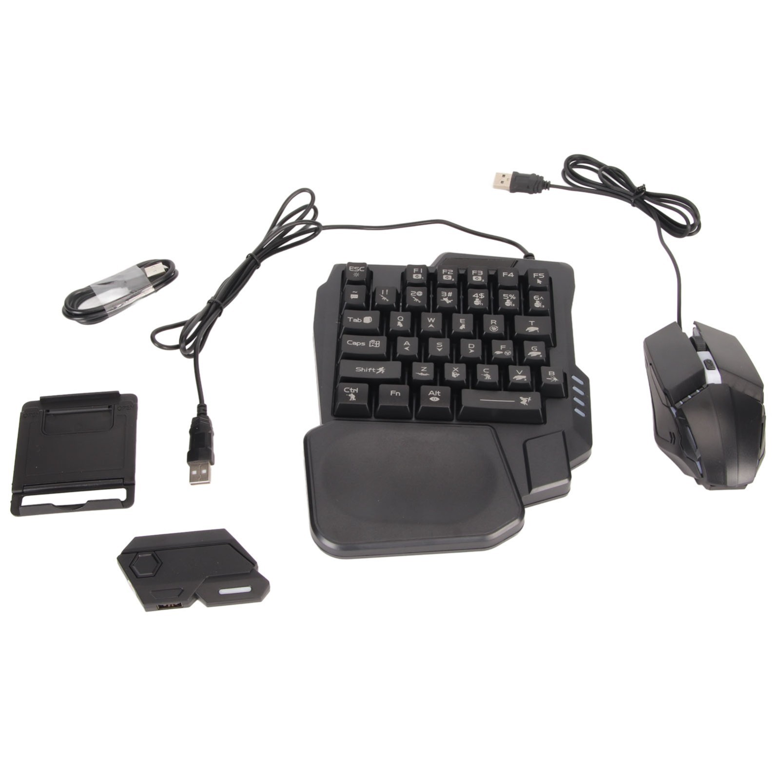 Half Hand Gaming KB Mouse Combo, Converter for Android, Harmony & iOS 10.0-13.3