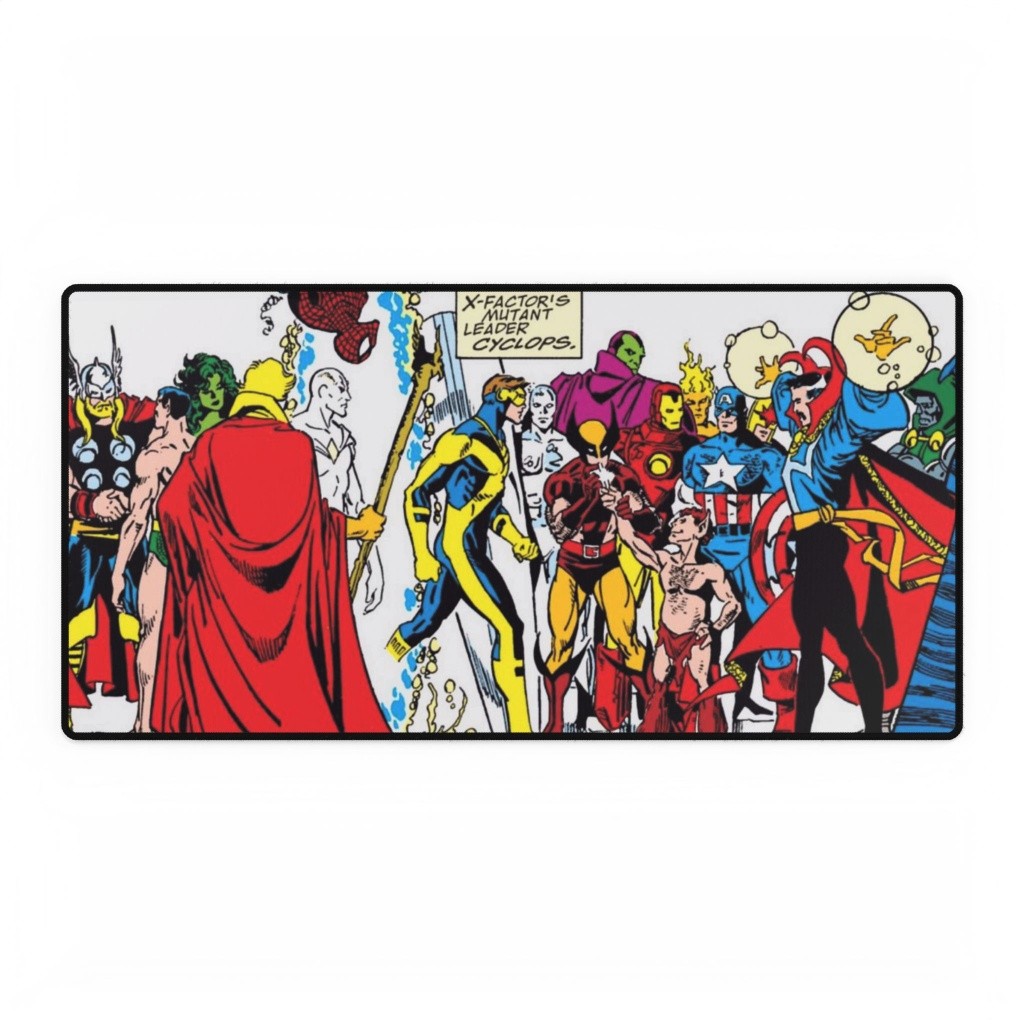 X-Men X-Factor Mutant Leader Cyclops Classic Comic Book Panel Mouse Pad Desk Mat
