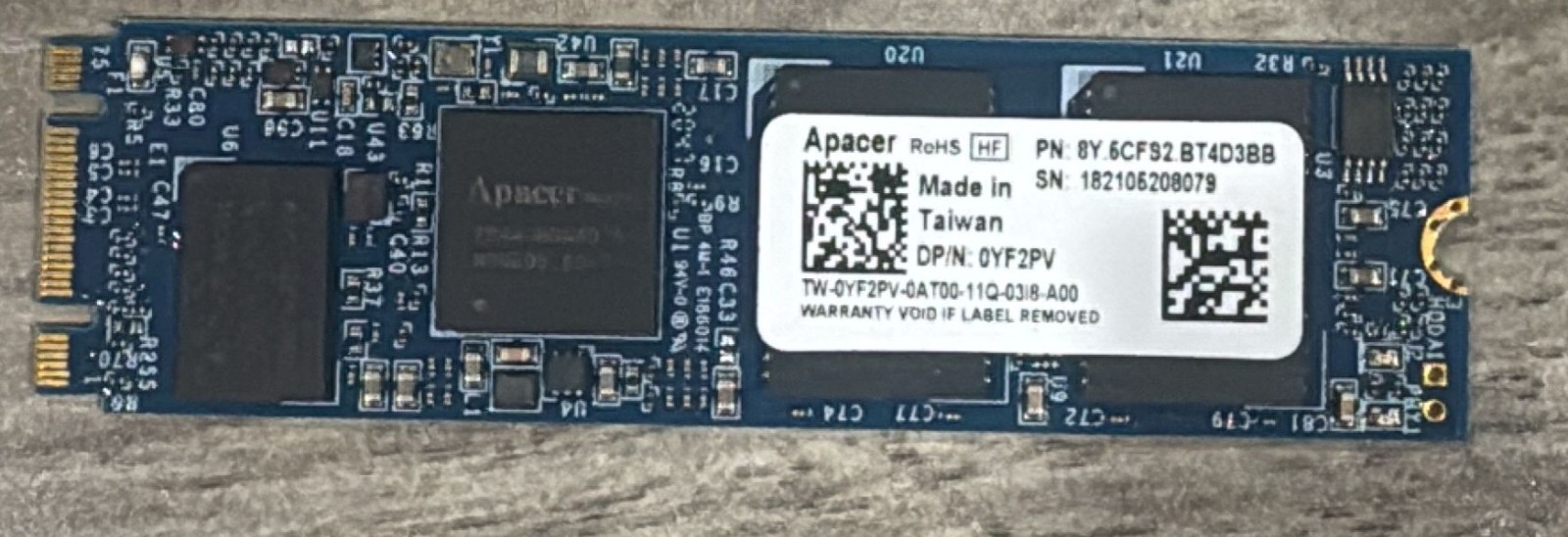 Apacer M.2 SATA SSD Solid State Drive 32GB