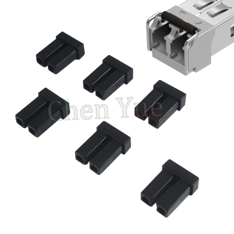 100pcs LC Dust Cap for SFP Module Dual Fiber LC Duplex Connector Dust Cover
