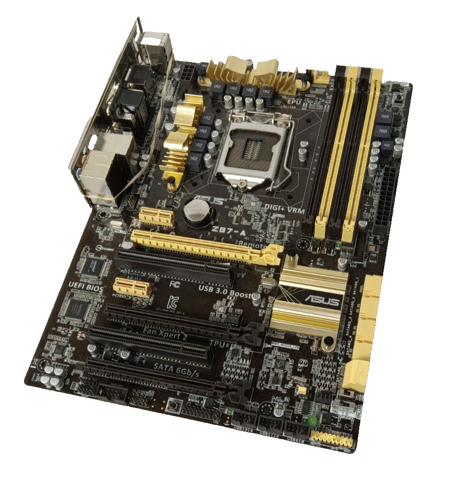 ASUS Z87-A LGA 1150 Intel Motherboard With I/O Shield | | Tested